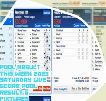 This week pool result